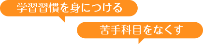 学習習慣を身につける・苦手科目をなくす